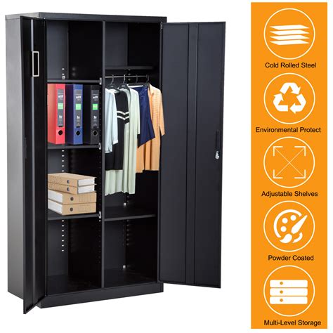 steel clothes cabinet|metal wardrobe closet.